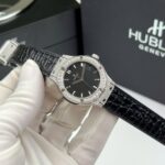 Hublot Classic Fusion Titanium Replica Wacth Black Custom Moissanite Diamonds 33mm - Image 3