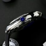 Hublot Classic Fusion Titanium Replica Watch Black Dial Custom Moissanite Diamonds 42mm - Image 6