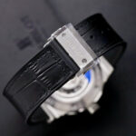 Hublot Classic Fusion Titanium Replica Watch Black Dial Custom Moissanite Diamonds 42mm - Image 8
