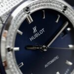 Hublot Classic Fusion Titanium Replica Watches Blue Dial Diamonds CZ HB Factory 42mm - Image 7