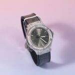 Hublot Classic Fusion Replica Watch Moissanite Diamond Hong Kong Gray Dial 33mm - Image 3