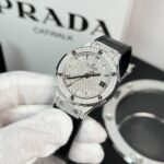 Hublot Classic Fusion Replica Watch With Full Moissanite Black HBF 38mm - Image 2