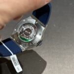 Hublot Replica Watch With Full Diamond Moissanite Diamonds Blue Dial 42mm - Image 7