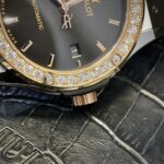 Hublot Replica Watch Demi With Moissanite Diamond Rubber Strap 42mm - Image 5