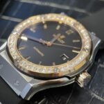Hublot Replica Watch Demi With Moissanite Diamond Rubber Strap 42mm - Image 4