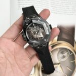 Hublot Replica Watches Big Bang Sang Bleu II Black Ceramic BBF 45mm - Image 3