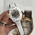 Hublot Best Replica Watch Big Bang Sang Bleu II White Ceramic BBF 45mm - Image 2