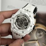 Hublot Best Replica Watch Big Bang Sang Bleu II White Ceramic BBF 45mm - Image 3