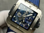 Hublo Square Bang Unico Titanium Replica Watches Blue Rubber Strap BBF Factory 42mm - Image 4