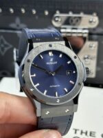 Hublot Classic Fusion Replica Watch Ceramic Refined Blue Dial 42mm - Image 2