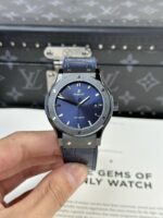 Hublot Classic Fusion Replica Watch Ceramic Refined Blue Dial 42mm