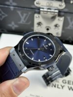Hublot Classic Fusion Replica Watch Ceramic Refined Blue Dial 42mm - Image 3