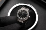 Hublot Replica 1:1 Watch Classic Fusion Black Dial Leather Strap HB Factory 33mm - Image 2
