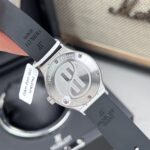 Hublot Classic Fusion Replica Watch Black Dial Custom Moissanite Diamonds 33mm - Image 6