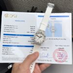 Hublot Replica Watch Classic Fusion White Dial Custom Moissanite Diamonds 33mm