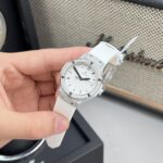 Hublot Replica Watch Classic Fusion White Dial Custom Moissanite Diamonds 33mm - Image 3