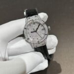 Hublot Classic Fusion Replica Watch With Full Moissanite Diamonds 33mm - Image 2