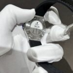 Hublot Classic Fusion Replica Watch With Full Moissanite Diamonds 33mm - Image 5