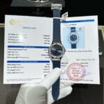 Hublot Classic Fusion Replica Watch Blue With Moissanite Diamond 33mm