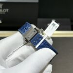 Hublot Classic Fusion Replica Watch Blue With Moissanite Diamond 33mm - Image 6