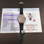 Hublot Replica 1:1 Watch One Click Gold Wrapped With Full Moissanite 39mm