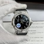 Hublot Orlinski Replica Watch Black Dial Custom Moissanite Diamonds APS Factory 40mm - Image 3