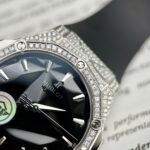 Hublot Orlinski Replica Watch Black Dial Custom Moissanite Diamonds APS Factory 40mm - Image 4