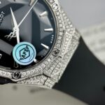 Hublot Orlinski Replica Watch Black Dial Custom Moissanite Diamonds APS Factory 40mm - Image 5
