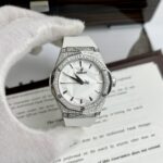 Hublot Orlinski Replica Watch White Dial Custom Moissanite Diamonds APS Factory 40mm - Image 3