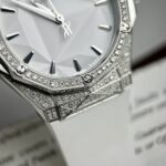 Hublot Orlinski Replica Watch White Dial Custom Moissanite Diamonds APS Factory 40mm - Image 5