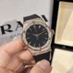 Hublot Replica Watch Orlinski King Gold Black With Full Diamond Case HBF 40mm - Image 2