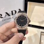 Hublot Replica Watch Orlinski King Gold Black With Full Diamond Case HBF 40mm