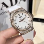 Hublot Orlinski King Gold Replica 11 Watch With Full Diamond Case White 40mm - Image 2