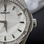 Hublot Orlinski White Dial Replica Watch Custom Moissanite Diamonds Hong Kong 40mm - Image 7