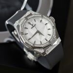 Hublot Orlinski White Dial Replica Watch Custom Moissanite Diamonds Hong Kong 40mm - Image 6