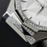 Hublot Orlinski White Dial Replica Watch Custom Moissanite Diamonds Hong Kong 40mm - Image 8