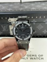 Hublot Classic Fusion Ceramic Replica Watch With Stone Swarovski Refined 42mm - Image 2