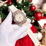 Hublot Replica Watches Big Bang One Click Gold Wrapped + Moissanite Diamonds Baguette 39mm - Image 3