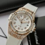 Hublot Knock Off Watches Big Bang One Click King Gold Black Dial Rubber Strap 39mm - Image 3