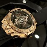 Hublot Replica Watches Big Bang Sang Bleu ll King Gold Black Dial BBF 45mm - Image 5