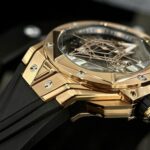 Hublot Replica Watches Big Bang Sang Bleu ll King Gold Black Dial BBF 45mm - Image 7