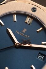 Hublot Replica Watch Classic Fusion King Gold Dial Blue 33mm - Image 3