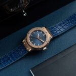 Hublot Replica Watch Classic Fusion King Gold Dial Blue 33mm