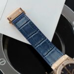 Hublot Classic Fusion King Gold Imitation Watches Blue Dial Diamonds CZ HB Factory 42mm - Image 9