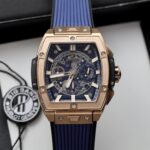 Hublot Replica Watch Spirit Of Big Bang King Gold Dial Blue 42mm - Image 3