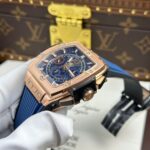 Hublot Spirit Of Big Bang King Gold Replica 11 Watch Dial Blue BBF Factory 42mm - Image 4