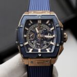 Hublot Replica Watches Spirit Of Big Bang King Gold Bezel Ceramic Blue 42mm - Image 4