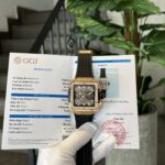 Hublot Best Replica Watch Square Bang King Gold Custom Moissanite Diamonds BBF 42mm