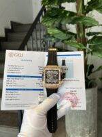 Hublot Best Replica Watch Square Bang King Gold Custom Moissanite Diamonds BBF 42mm