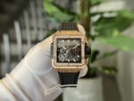 Hublot Best Replica Watch Square Bang King Gold Custom Moissanite Diamonds BBF 42mm - Image 2